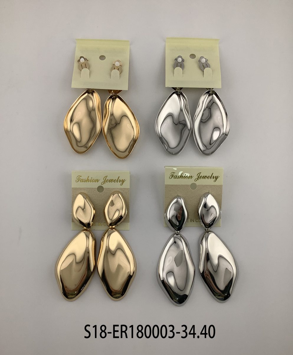 Aros 6 pcs plateados / 6 pcs dorados
