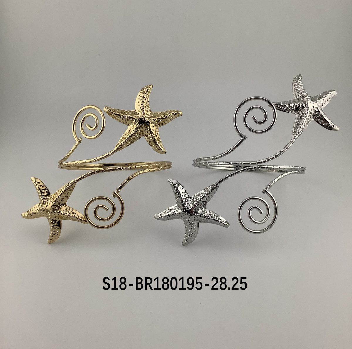 Brazalete. 6 pcs plateado / 6 pcs dorado