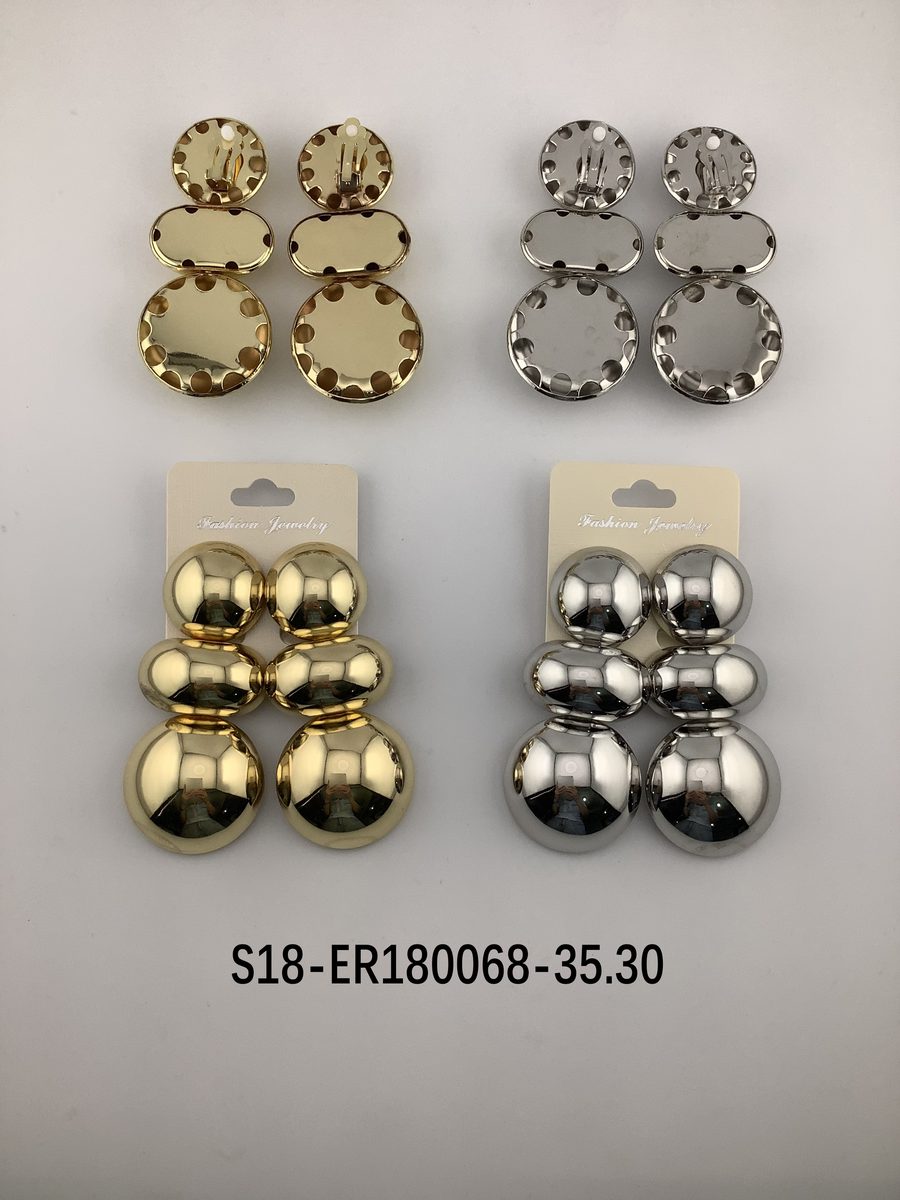 Aros 6 pcs plateados / 6 pcs dorados