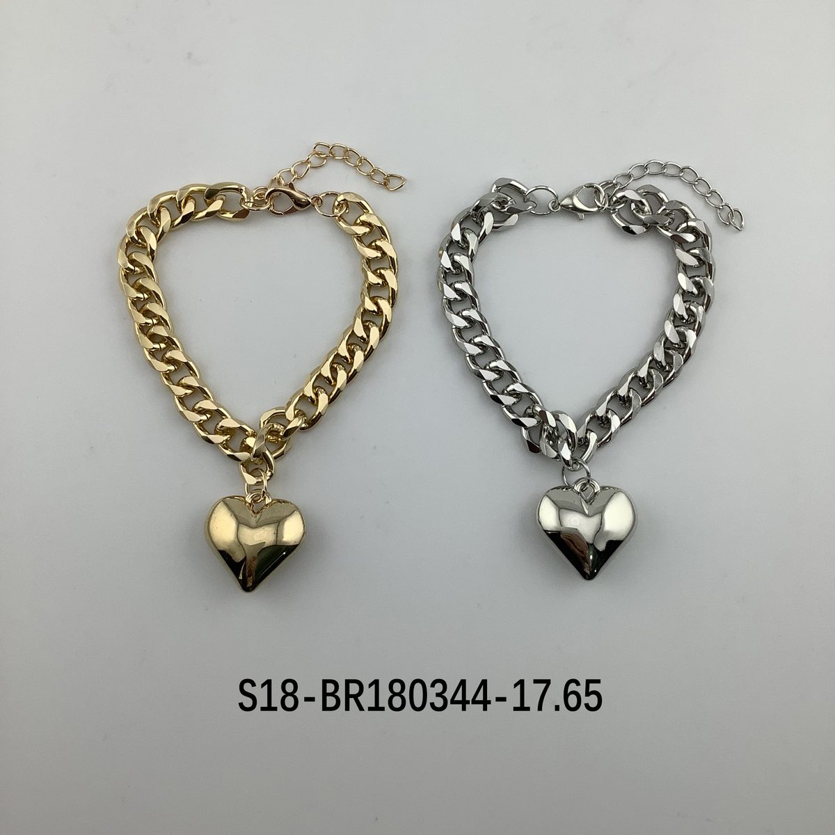 Pulsera. 6 pcs plateado / 6 pcs dorado