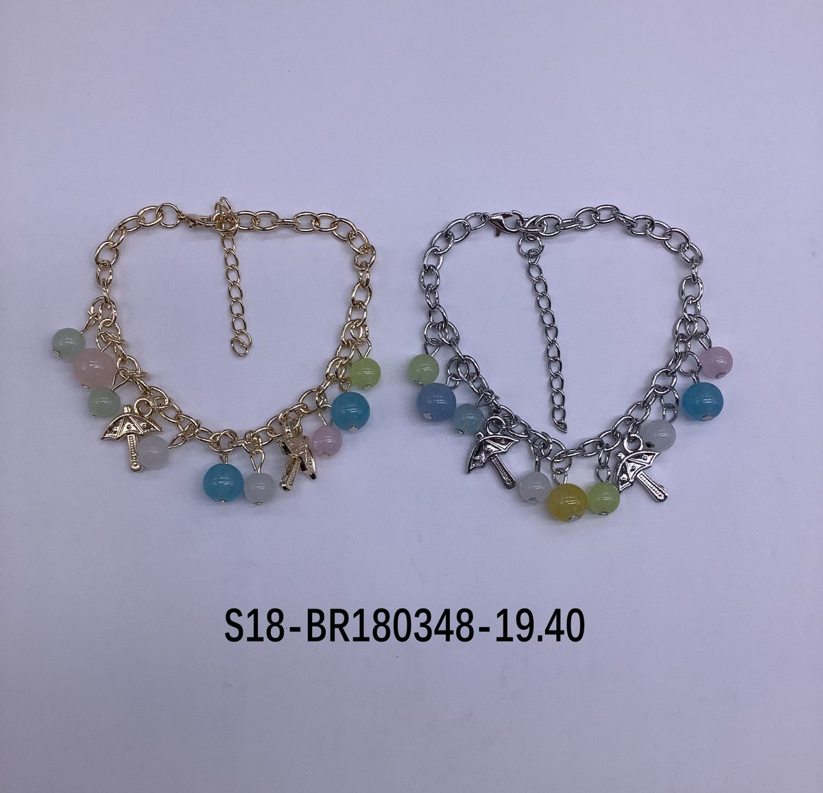 Pulsera. 6 pcs plateado / 6 pcs dorado