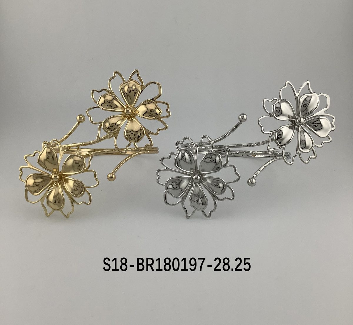 Brazalete. 6 pcs plateado / 6 pcs dorado