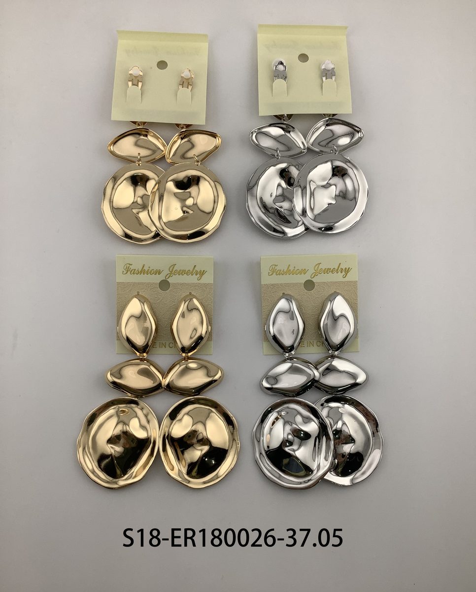 Aros 6 pcs plateados / 6 pcs dorados