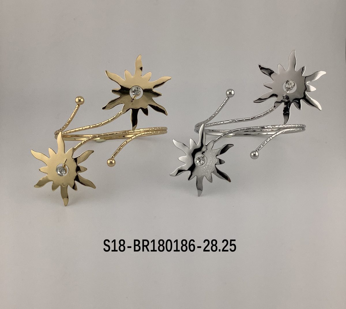Brazalete. 6 pcs plateado / 6 pcs dorado