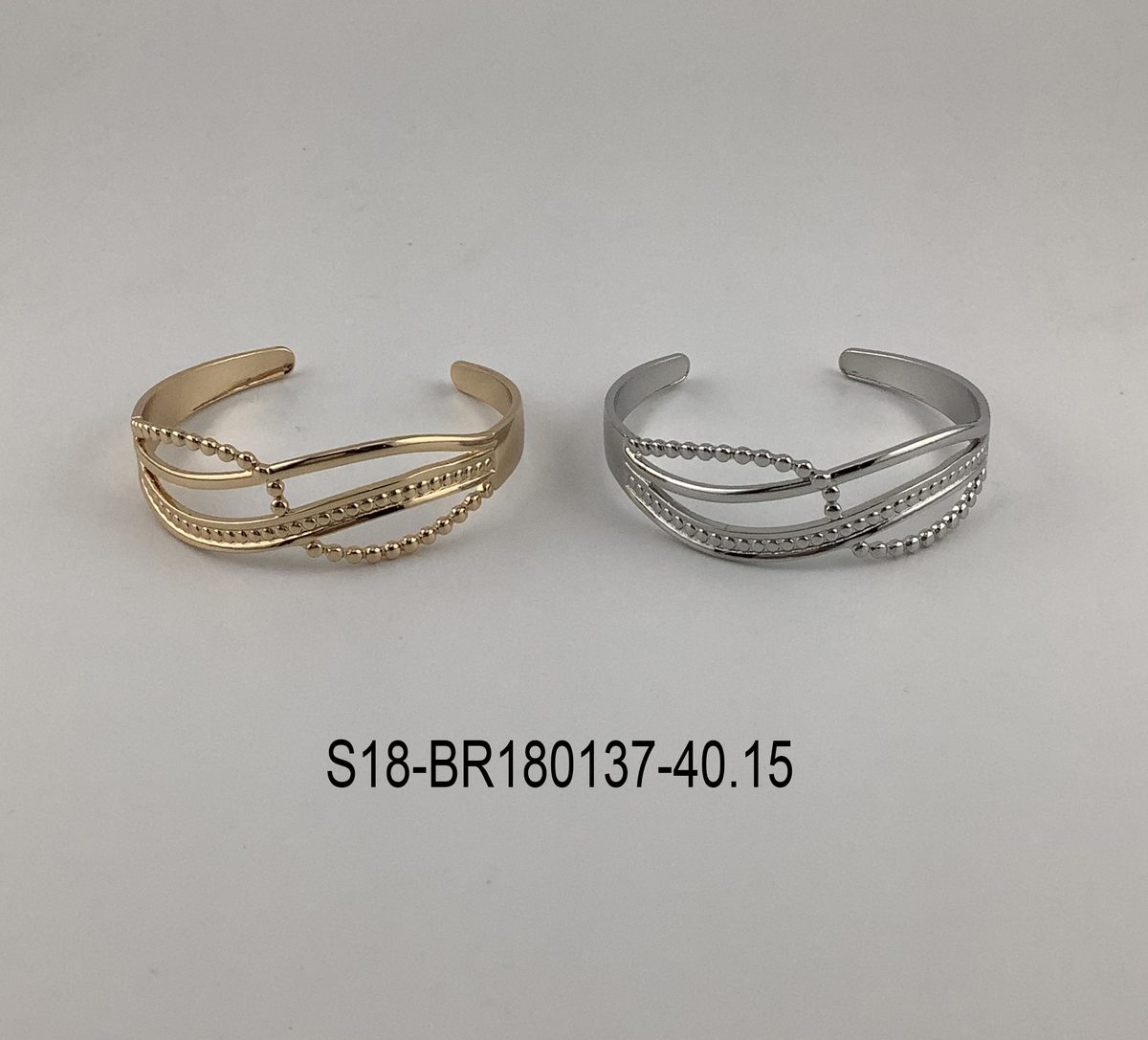 Pulsera. 6 pcs plateado / 6 pcs dorado