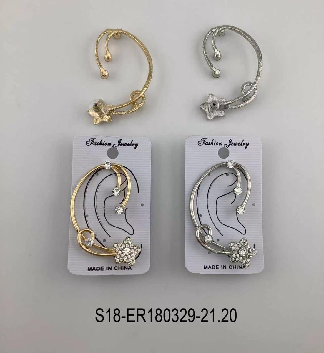 Aros 6 pcs plateados / 6 pcs dorados