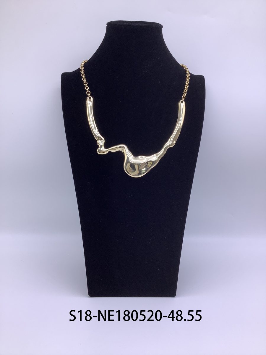 Collares 6 pcs plateados mate 6 pcs dorados mate