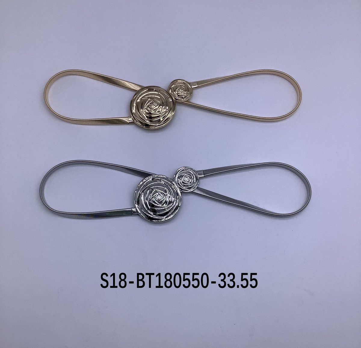 Cinturón bijou Cadena Metálica 6 pcs plateados / 6 pcs dorados