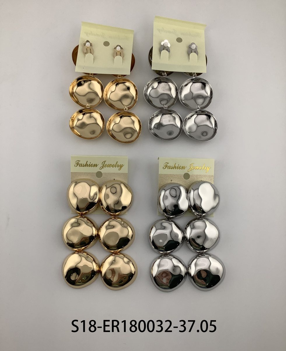 Aros 6 pcs plateados / 6 pcs dorados