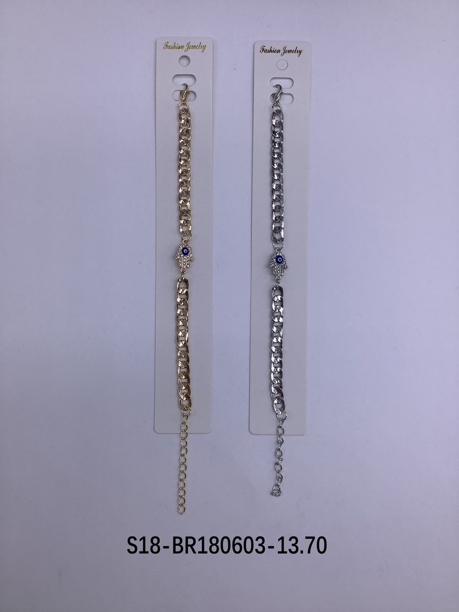 Pulsera. 6 pcs plateado / 6 pcs dorado