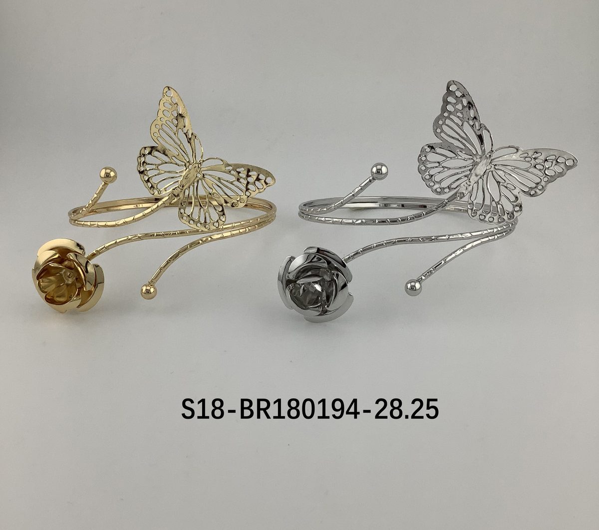 Brazalete. 6 pcs plateado / 6 pcs dorado