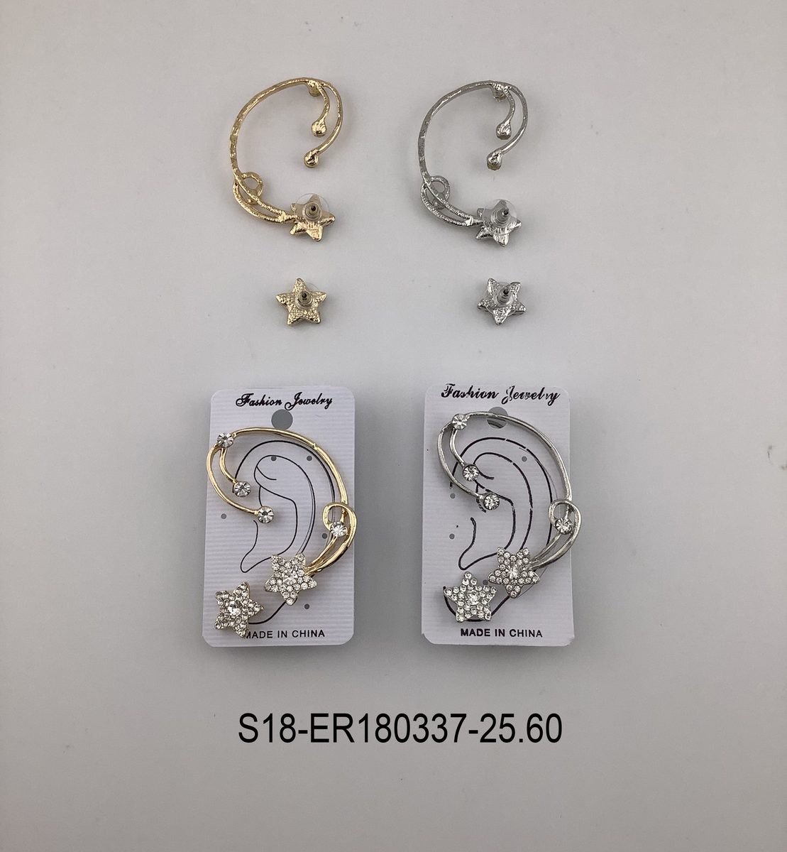 Aros 6 pcs plateados / 6 pcs dorados