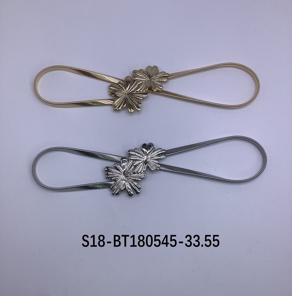 Cinturón bijou Cadena Metálica 6 pcs plateados / 6 pcs dorados