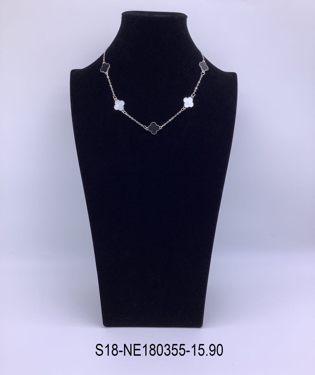 Collar 6 pcs plateados / 6 pcs dorados