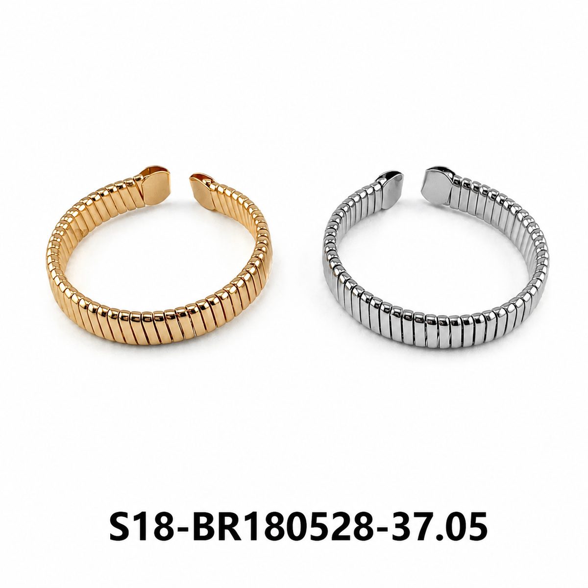Pulsera. 6 pcs plateado / 6 pcs dorado