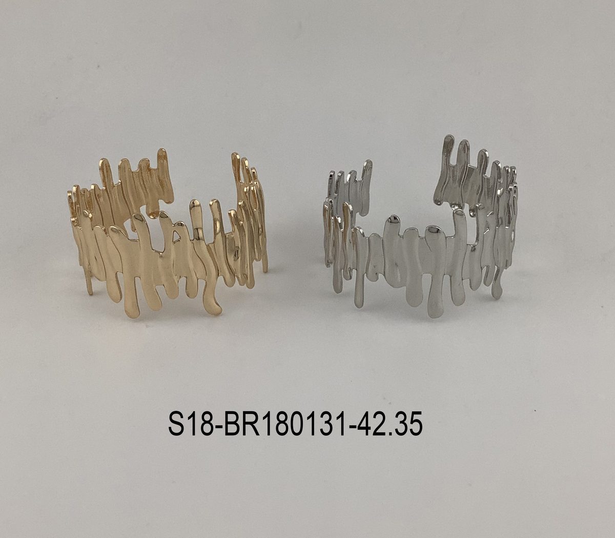Pulsera. 6 pcs plateado / 6 pcs dorado
