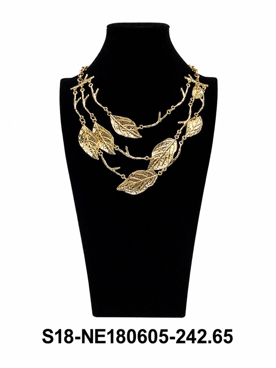 Collar 6 pcs plateados / 6 pcs dorados