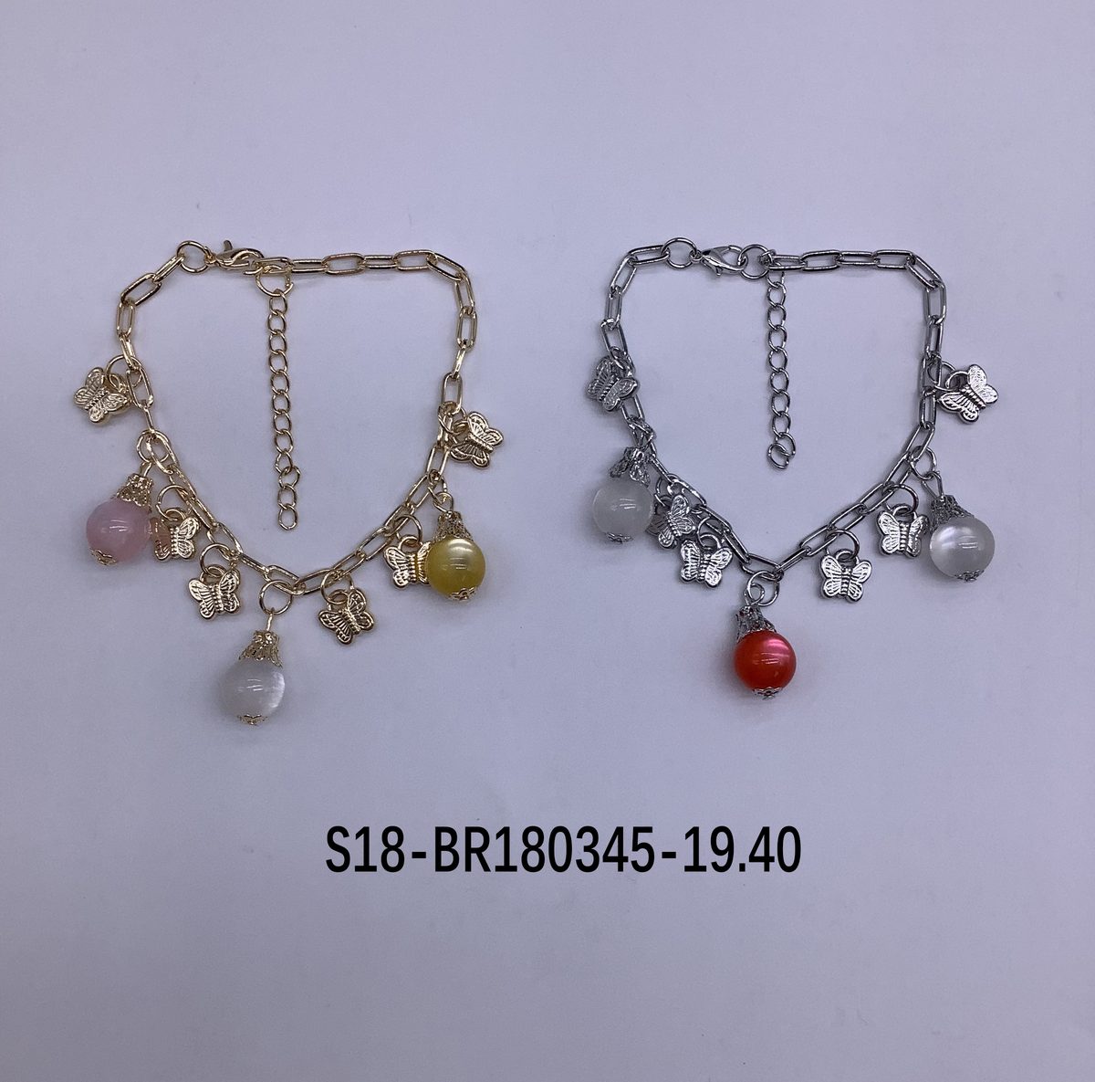 Pulsera. 6 pcs plateado / 6 pcs dorado