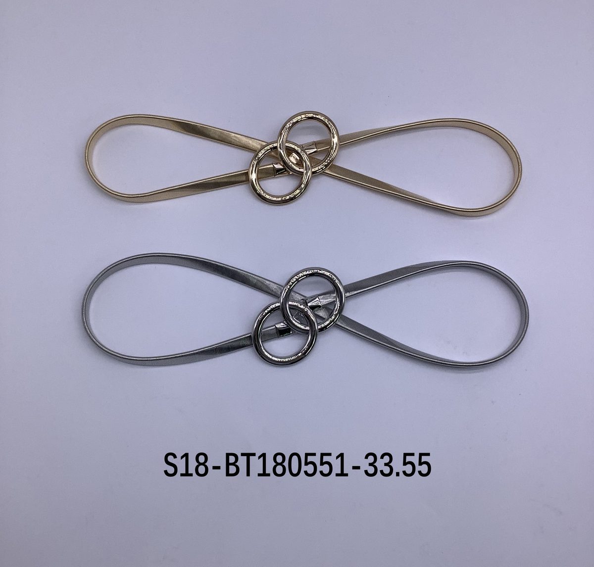 Cinturón bijou Cadena Metálica 6 pcs plateados / 6 pcs dorados