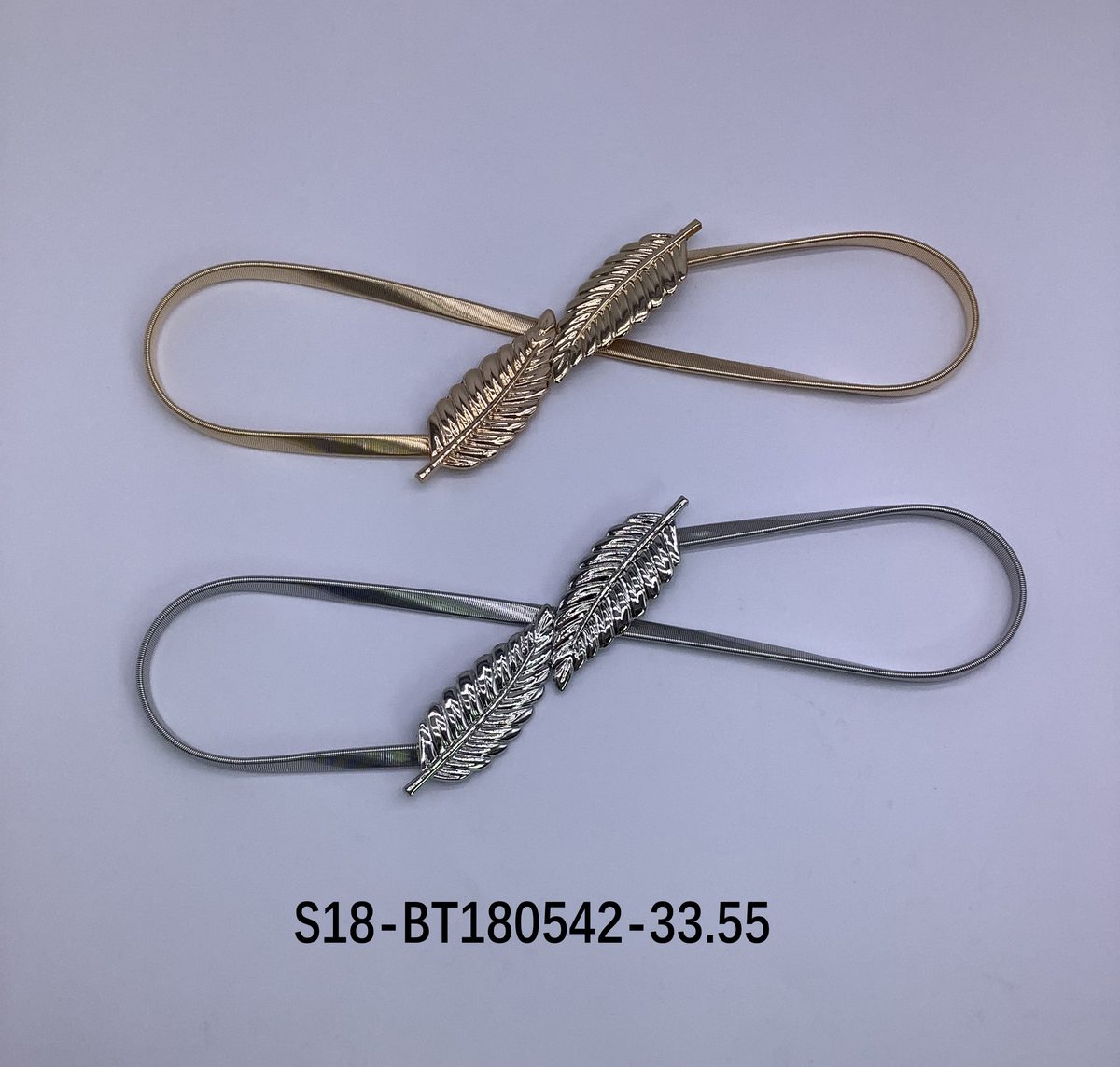 Cinturón bijou Cadena Metálica 6 pcs plateados / 6 pcs dorados