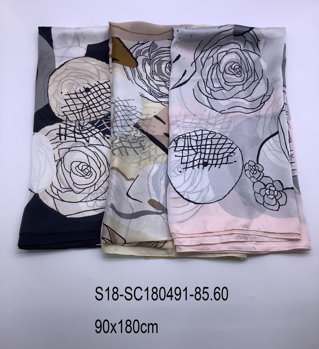 Pañuelo de Raso / Pareo 90x180 CM.
